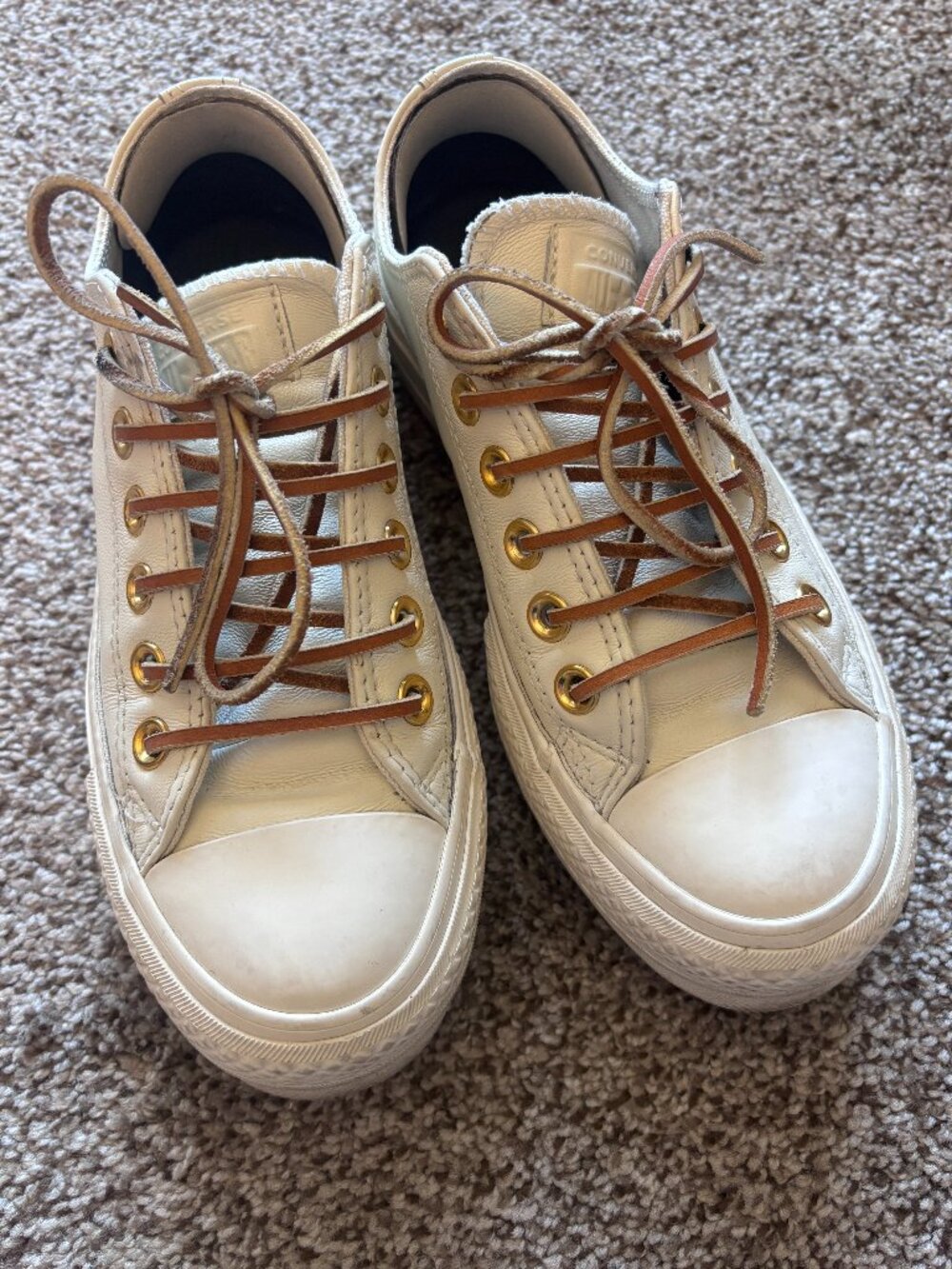 Converse Chuck Taylor All Star Lift Platform Leather Sneakers
